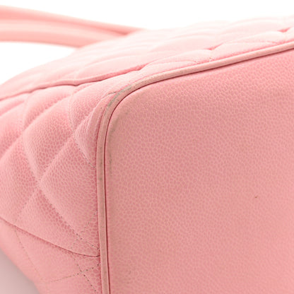 Chanel Caviar Quilted Medallion Tote Light Pink 13 of 15