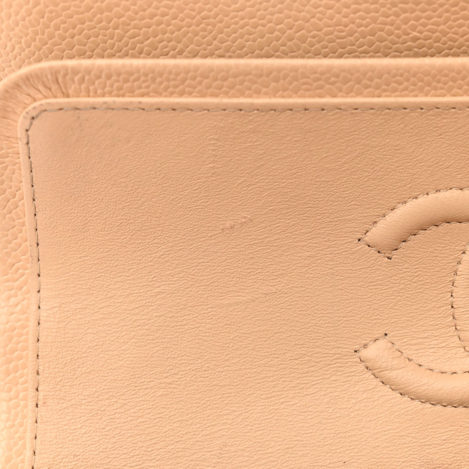 Chanel Caviar Quilted Small Double Flap Beige 13 of 14