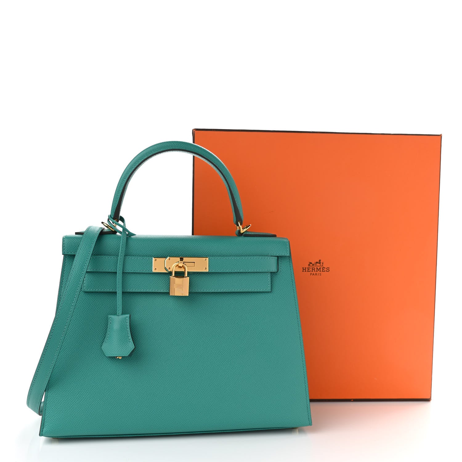 Hermes Epsom Kelly Sellier 28 Vert Verone 11 of 11