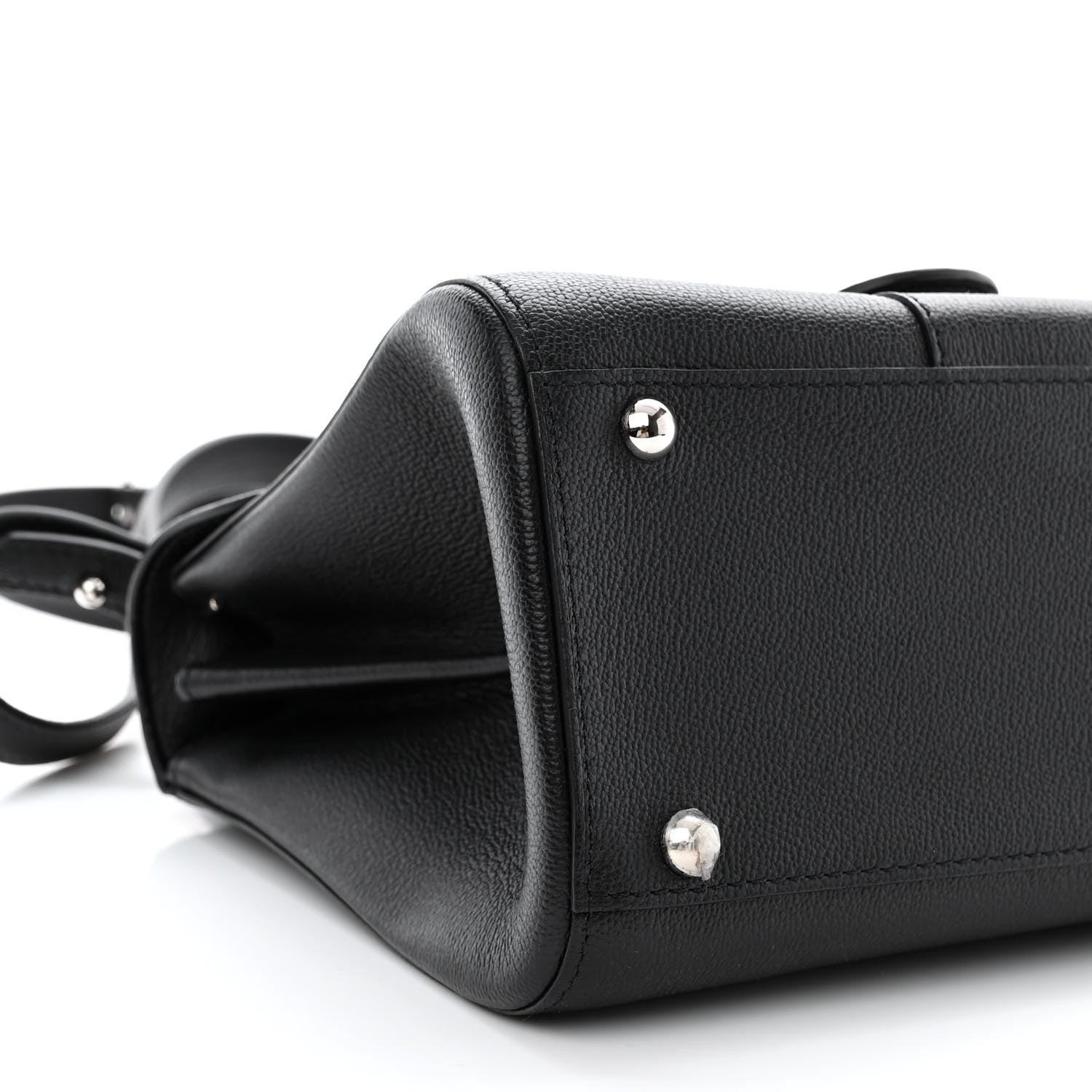 Delvaux Grained Rodeo Calfskin Mini Brillant Camaieux Satchel Black 10 of 11