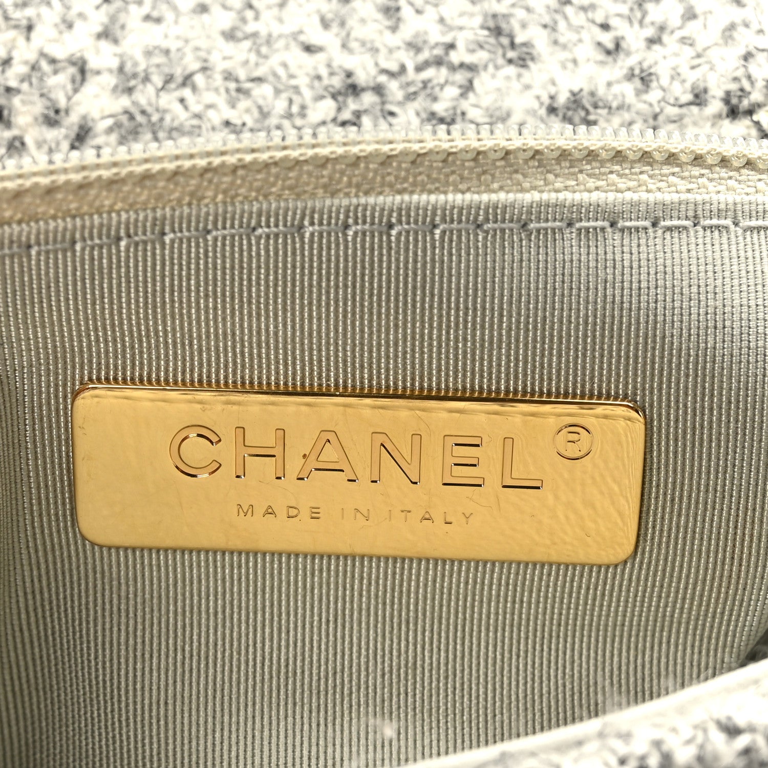 Chanel Tweed Quilted Medium Chanel 19 Flap 6 of 9