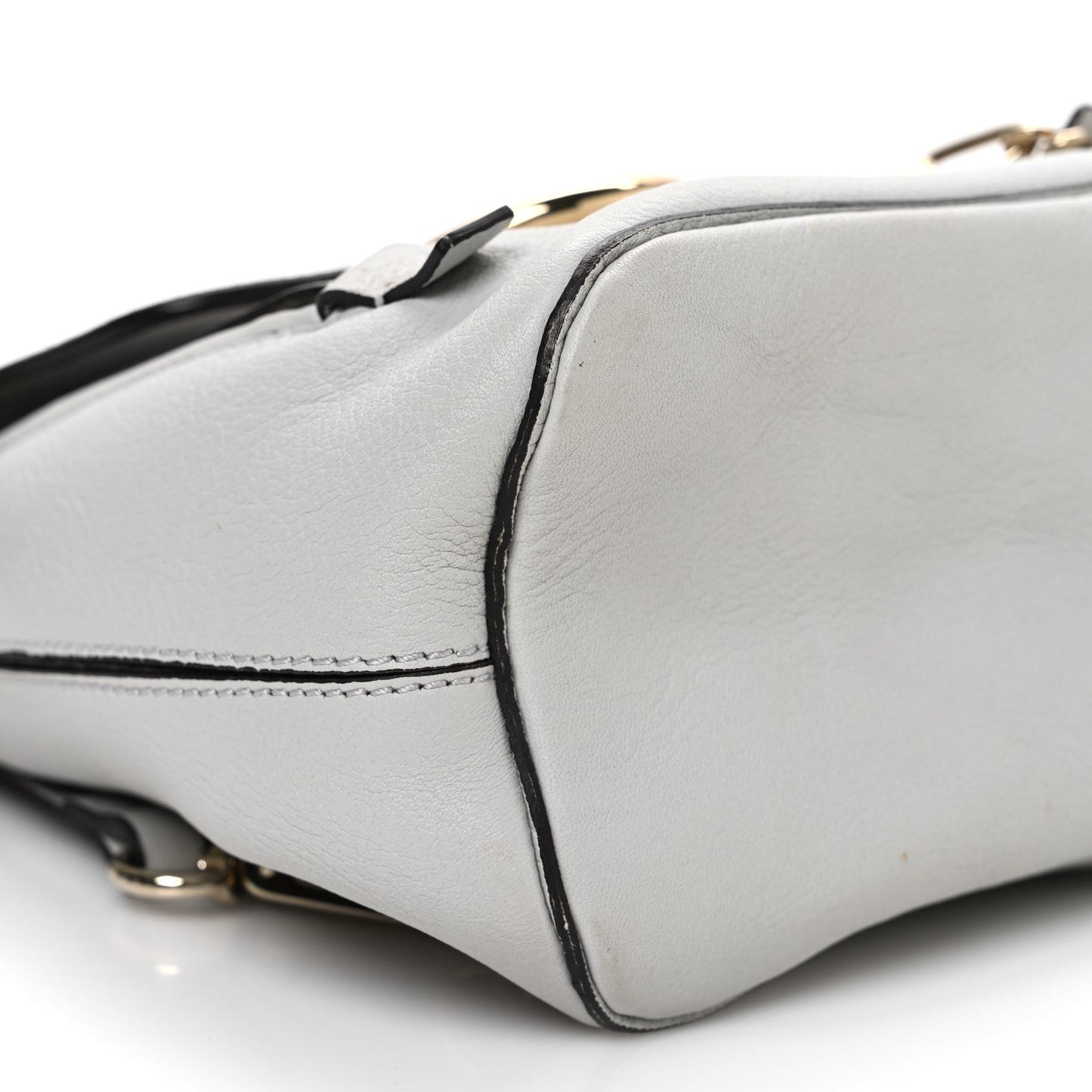 Suede Calfskin Mini Faye Backpack Silver Blue