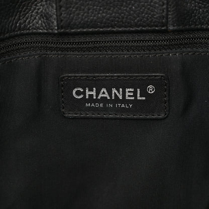 Chanel Calfskin Cerf Executive Shopper Tote Black 7 of 17