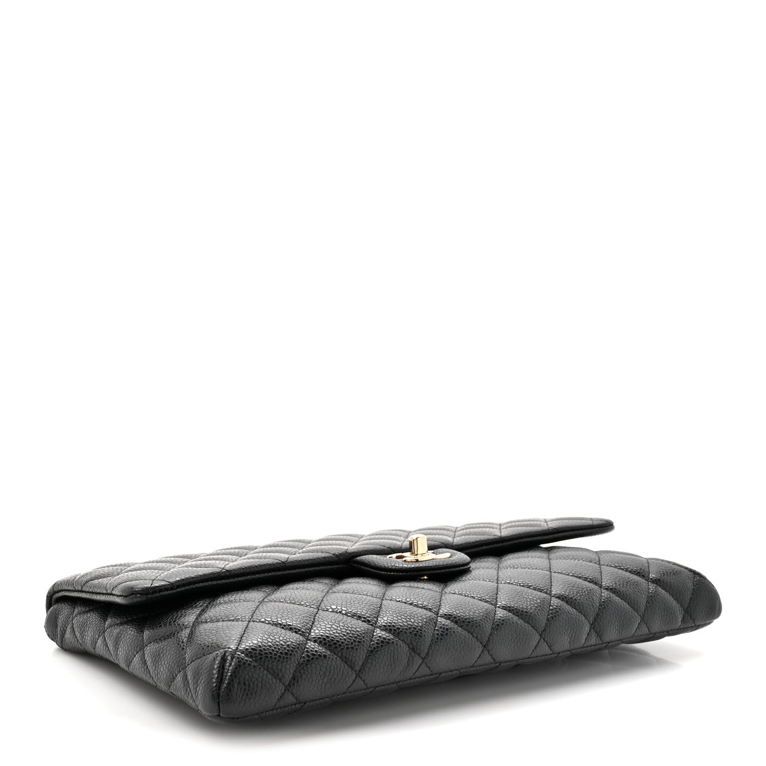Chanel Caviar Quilted Flap Clutch Black 4 of 7