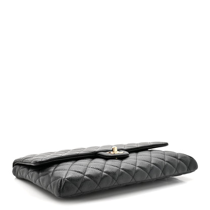 Chanel Caviar Quilted Flap Clutch Black 4 of 7