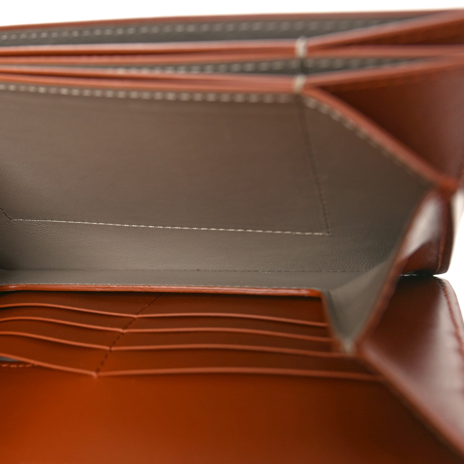 Lanvin Calfskin Concerto Clutch Wallet Tan 5 of 7