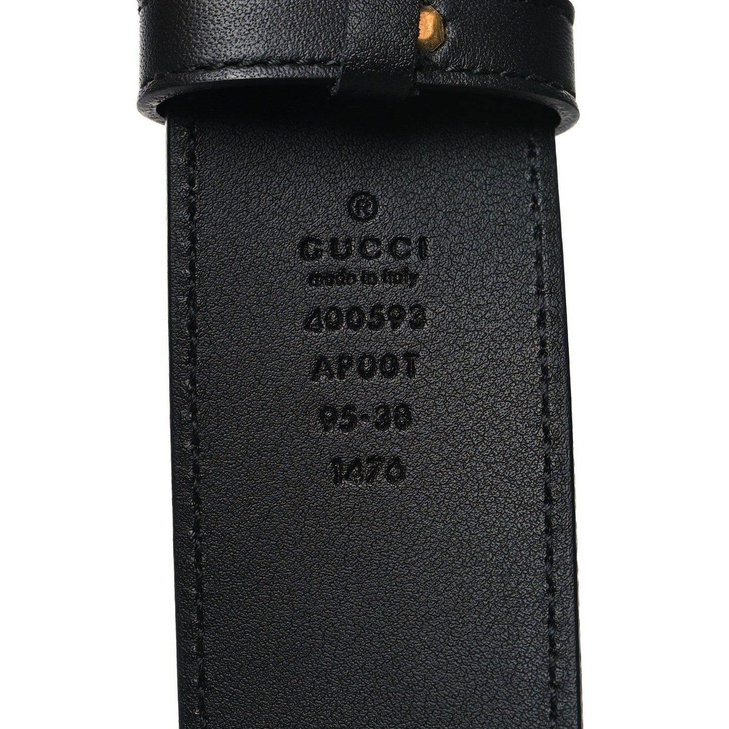 Calfskin Double G 40mm Belt 95 38 Black