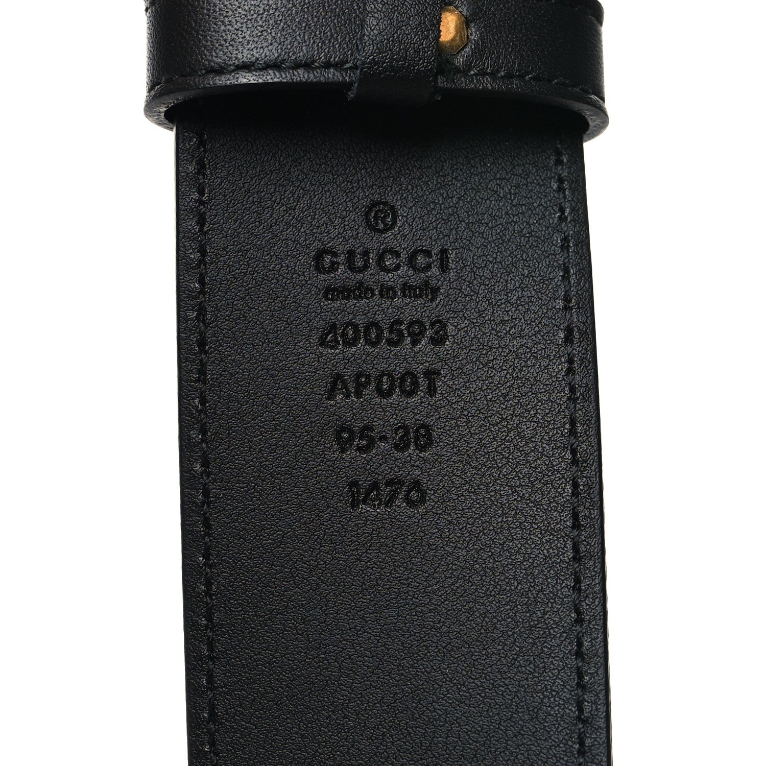 Gucci Calfskin Double G 40mm Belt 95 38 Black 5 of 5