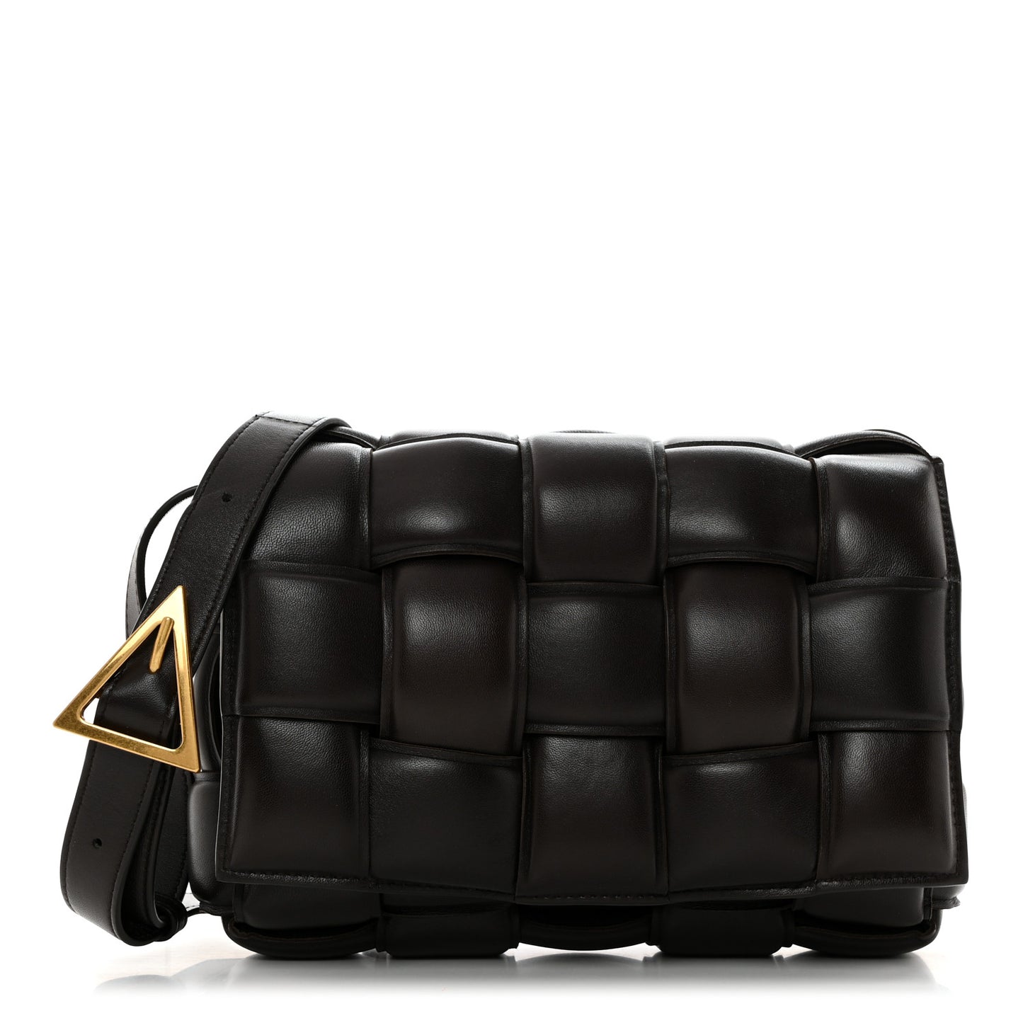 Nappa Maxi Intreccio Padded Cassette Crossbody Bag Fondant