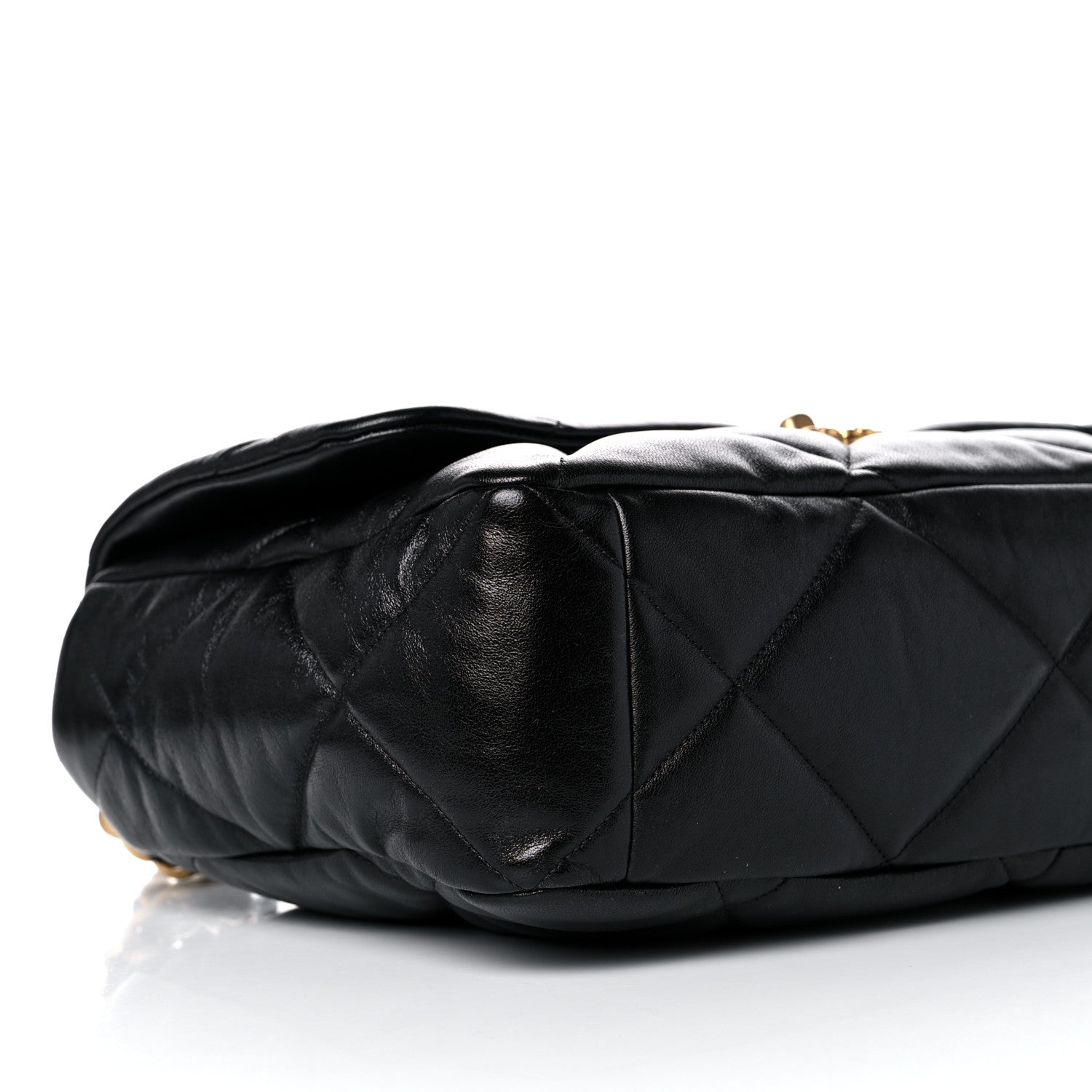 Chanel Lambskin Quilted Maxi Chanel 19 Flap Black 8 of 10