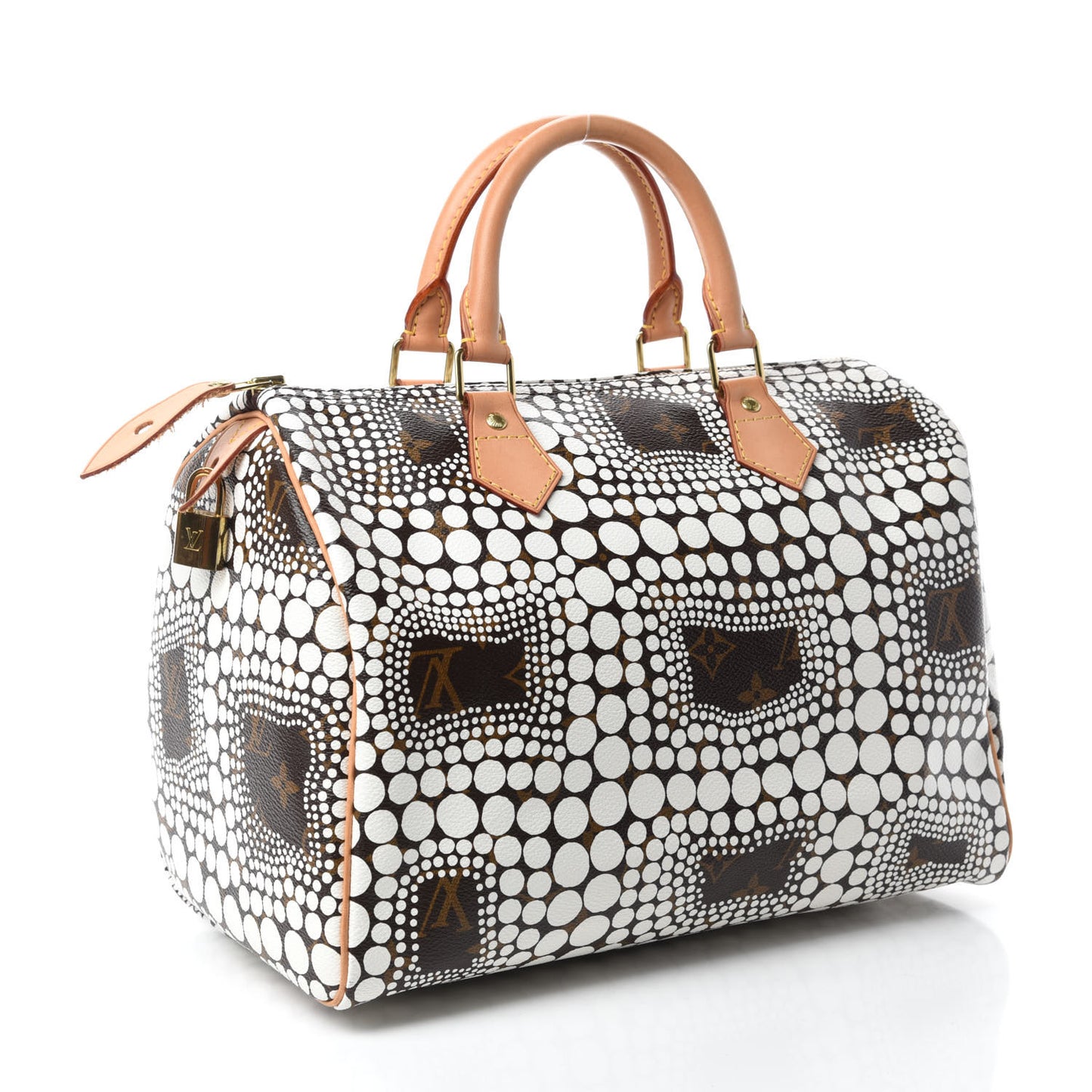 Monogram Kusama Town Speedy 30 White