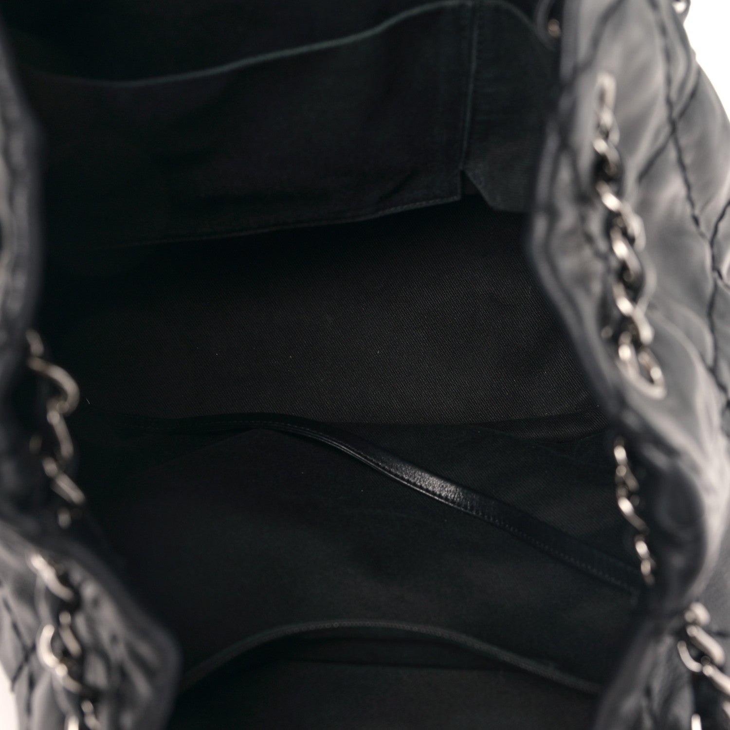 Chanel Lambskin Expandable Tote Black 5 of 9