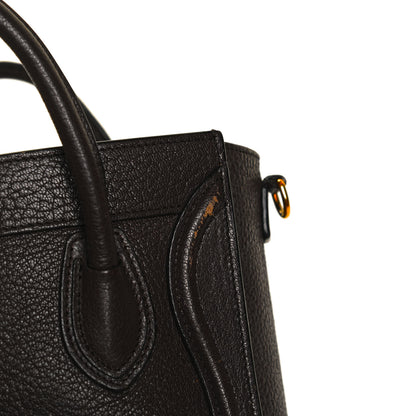 Celine Goatskin Nano Luggage Dark Taupe 8 of 14
