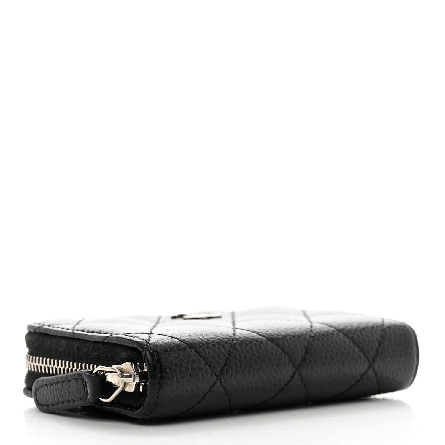 Chanel Caviar Quilted Zip Coin Purse Black 4 of 8