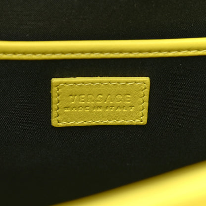 Versace Vitello Calfskin Large Signature Tote Yellow 6 of 12