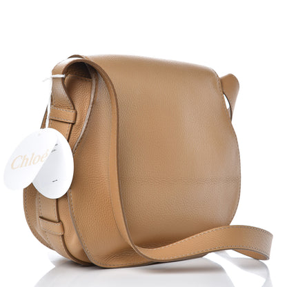 Chloe Calfskin Medium Marcie Round Crossbody Bag Milky Coffee 3 of 9