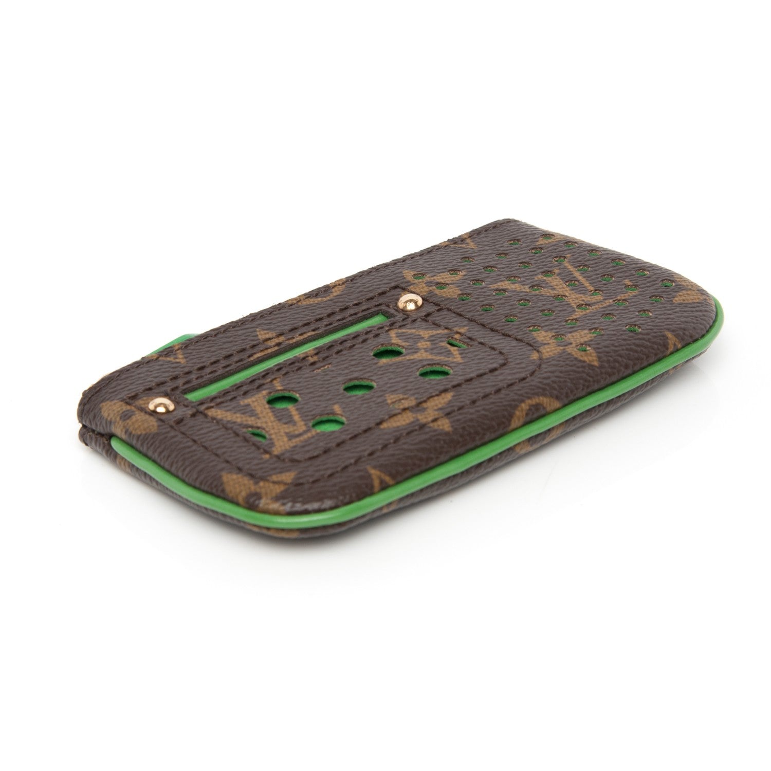 Louis Vuitton Monogram Perforated Key Pouch Green 4 of 7