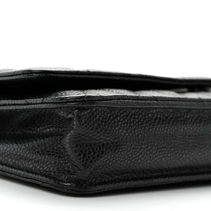 Chanel Caviar Quilted Wallet on Chain WOC Black 9 of 11