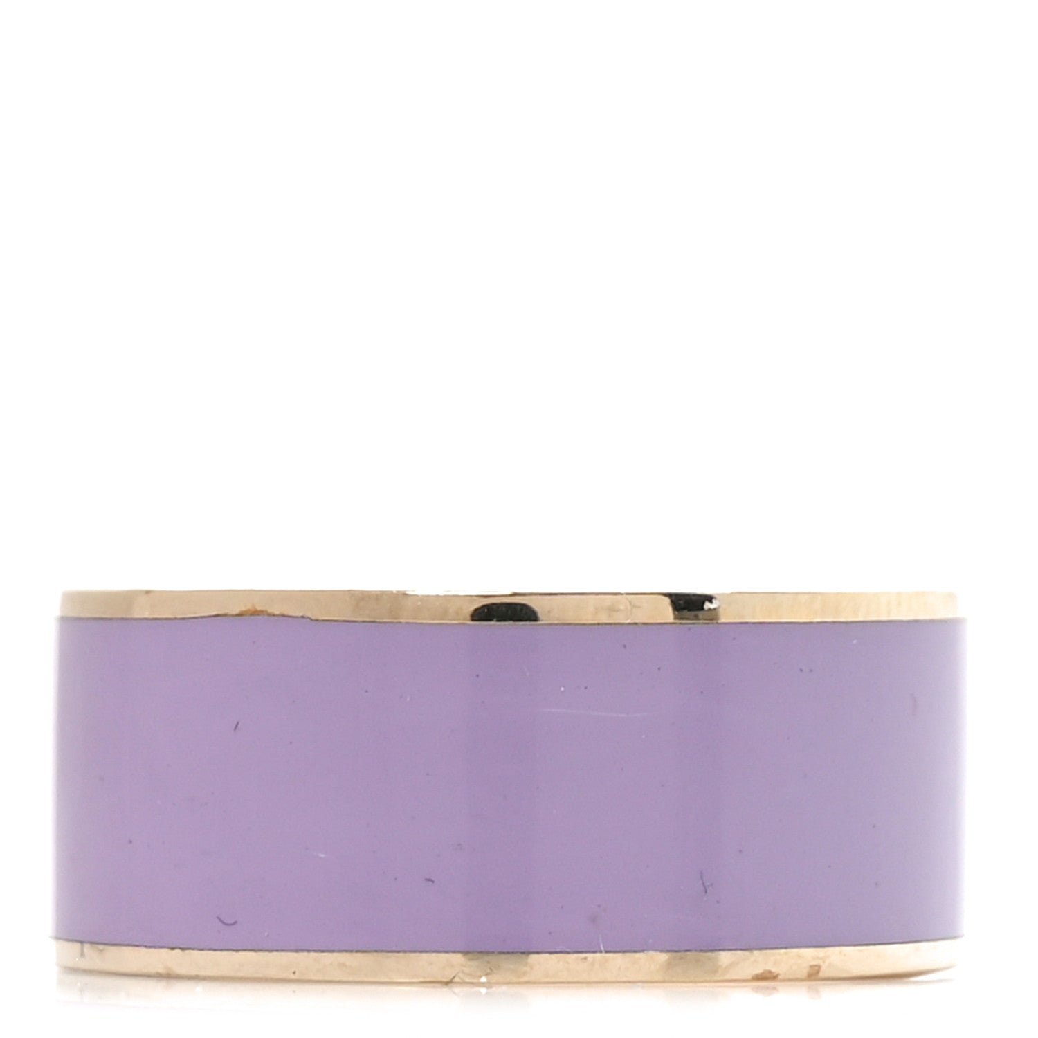 Gucci Metal Enamel Interlocking G Ring Gold Purple 3 of 5