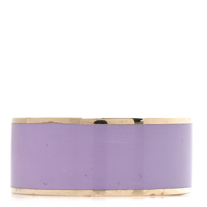 Gucci Metal Enamel Interlocking G Ring Gold Purple 3 of 5