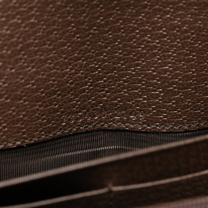 Gucci GG Supreme Monogram Web Ophidia Continental Wallet Brown 7 of 8