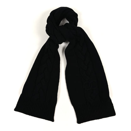 Chanel Cashmere Knitted Scarf Black 1 of 3