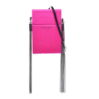 Saint Laurent Satin Smoking Box Crossbody Bag Pink 1 of 9