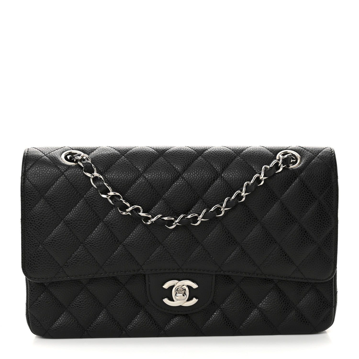 Chanel Caviar Quilted Medium Double Flap Black 1 of 11