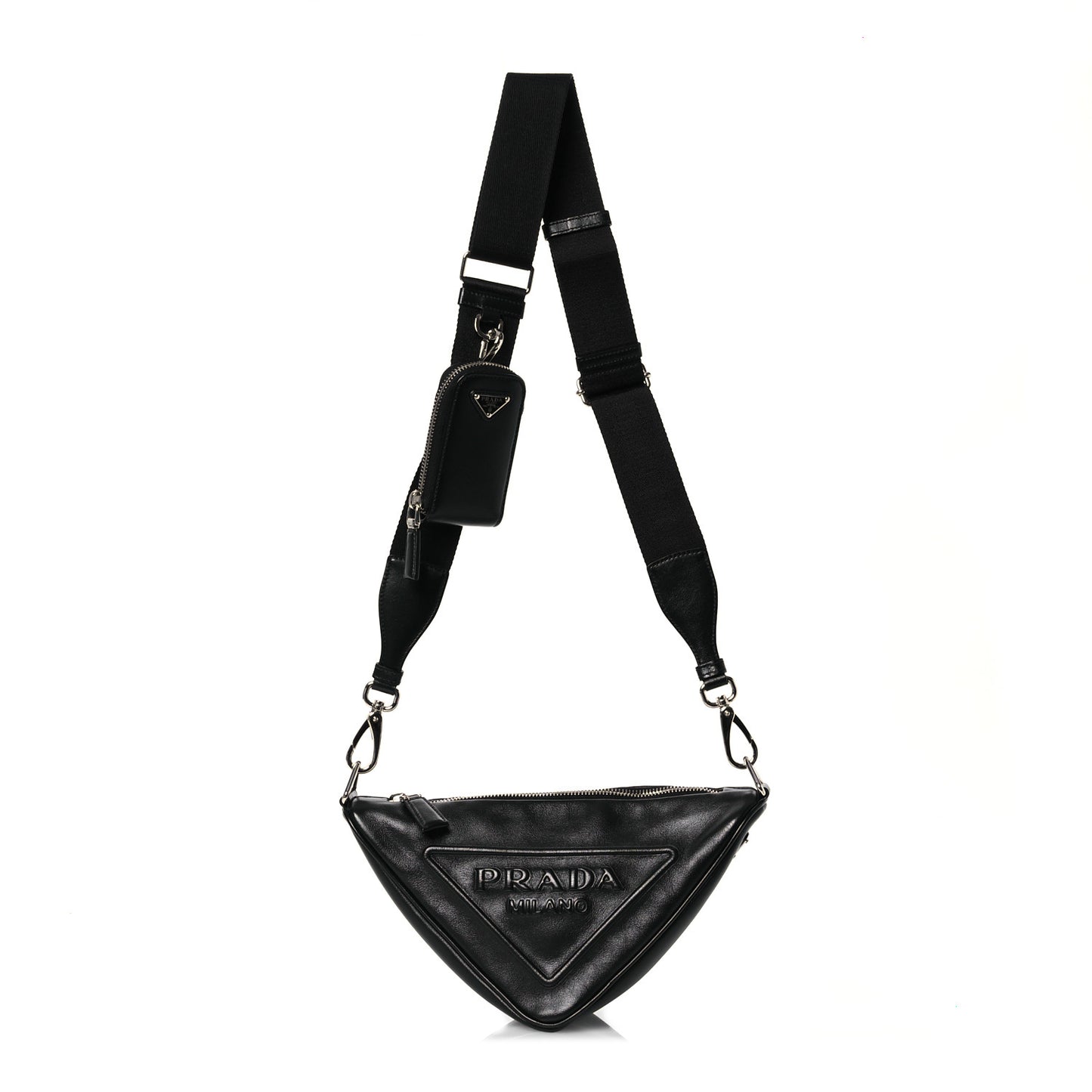 Grace Lux Triangle Shoulder Bag Black