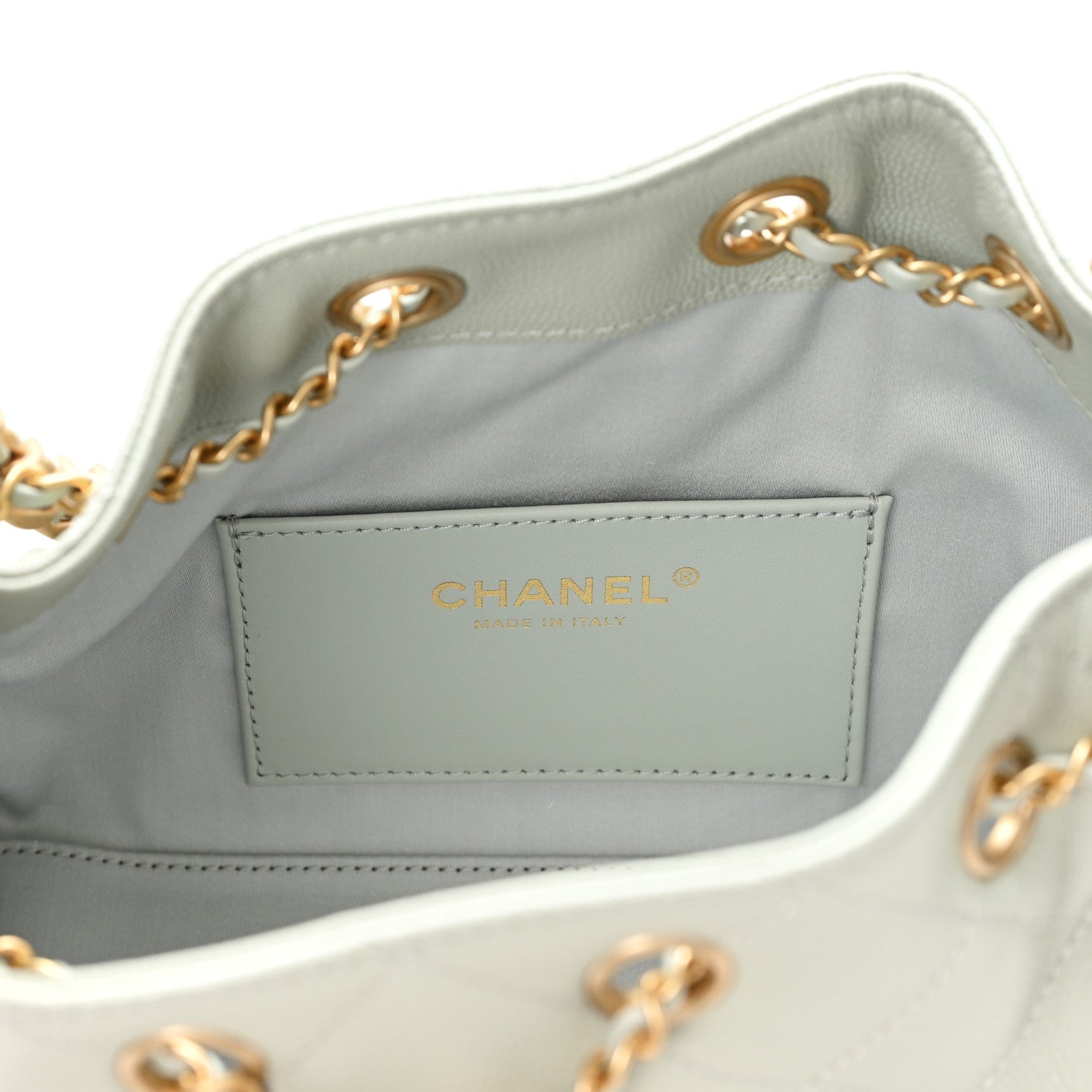 Chanel Caviar Quilted Mini Chanel 25 Handbag Light Green 5 of 10