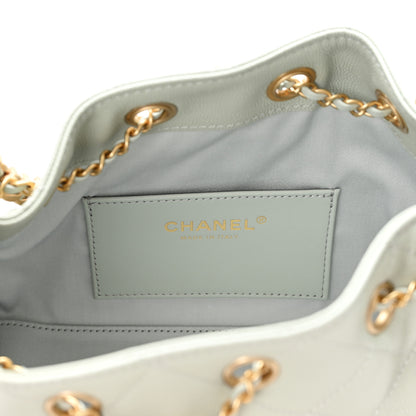 Chanel Caviar Quilted Mini Chanel 25 Handbag Light Green 5 of 10