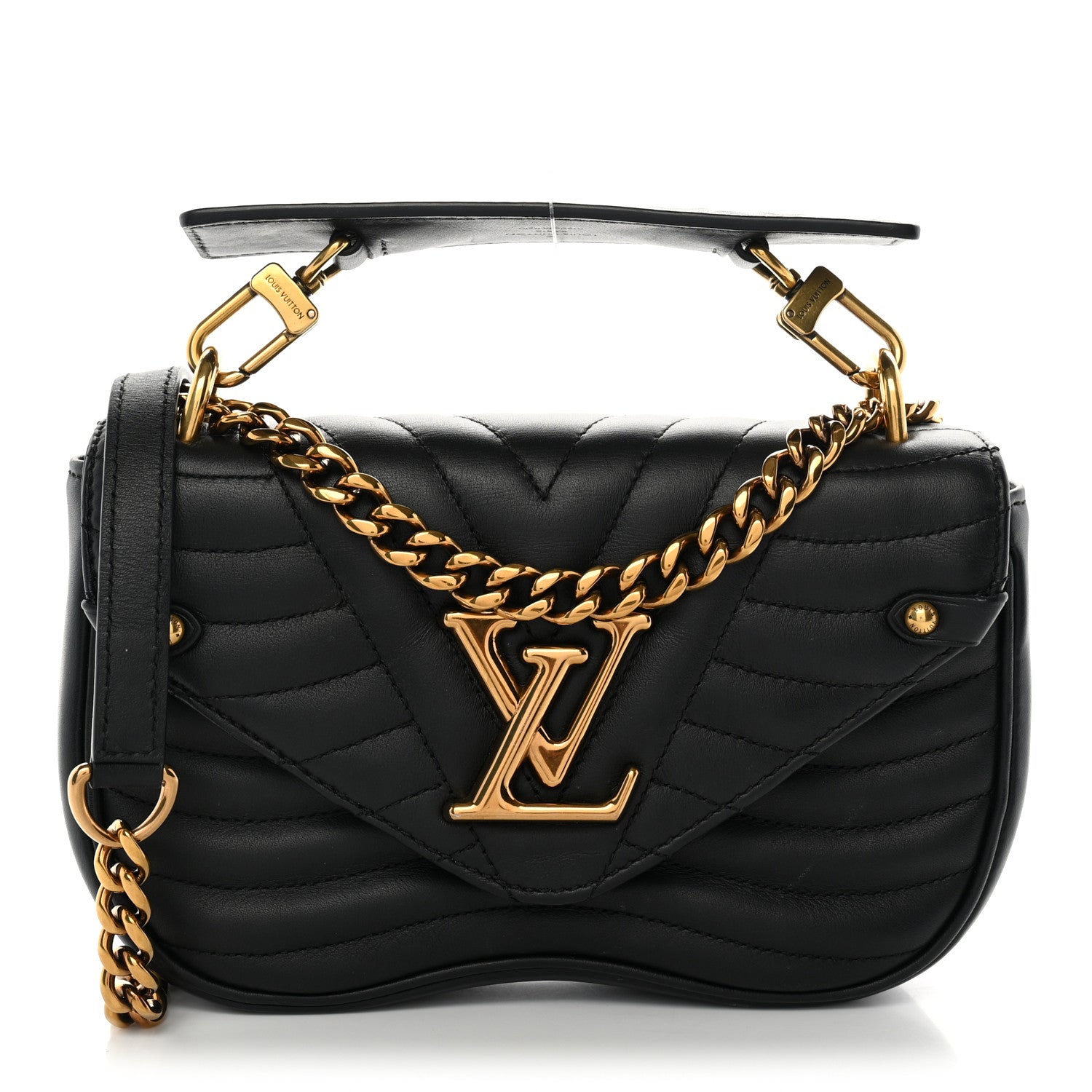 Louis Vuitton Calfskin New Wave Chain PM Black 1 of 11