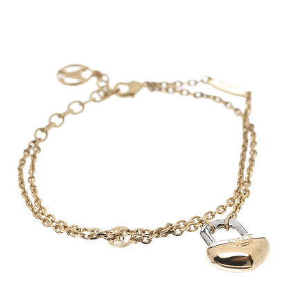 Louis Vuitton LV Crazy In Lock Bracelet Gold Silver 1 of 6