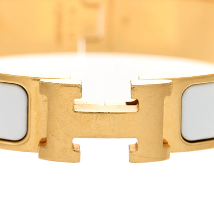 Hermes Enamel Narrow Clic Clac H Bracelet PM White 5 of 8