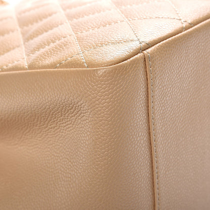 Chanel Caviar Quilted Grand Shopping Tote GST Beige Clair 9 of 11