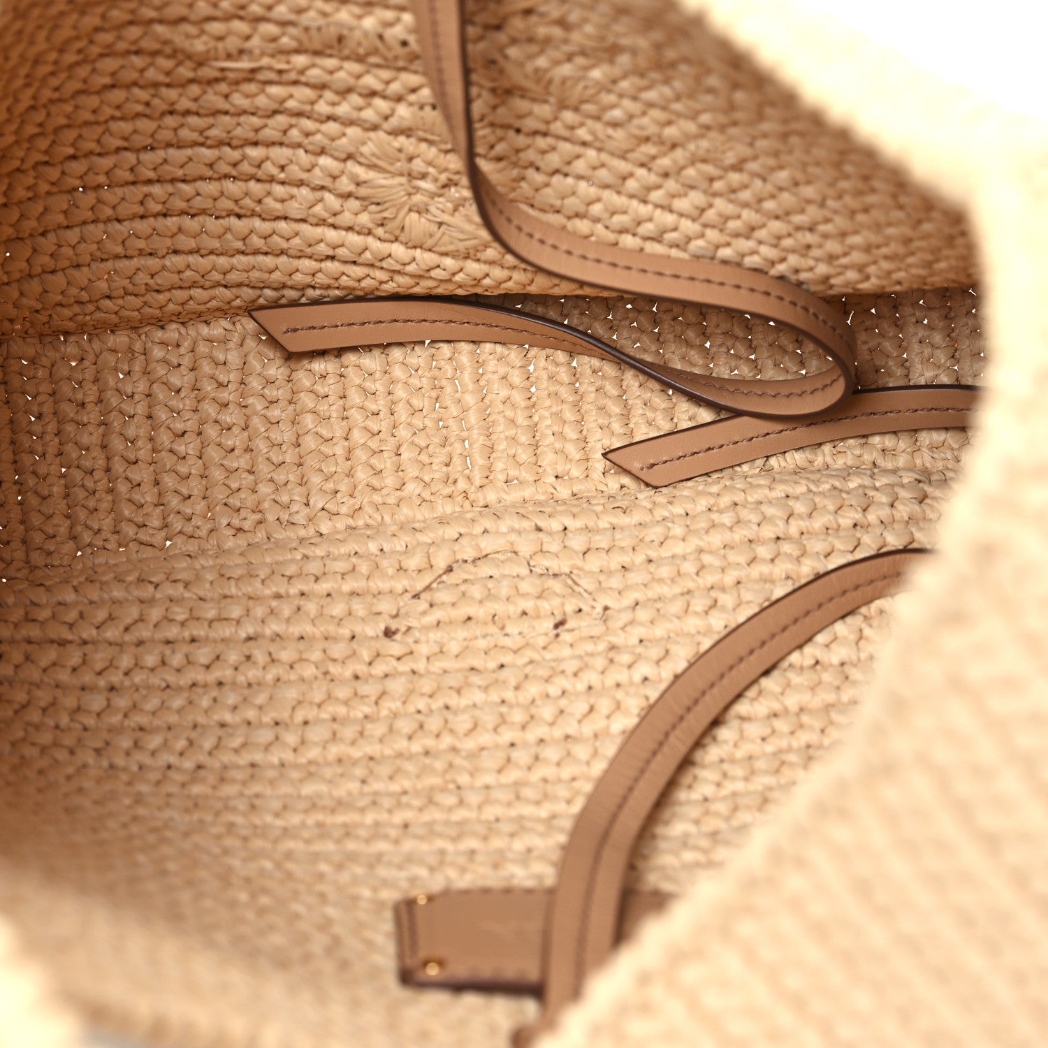 Prada Yarn Raffia Effect Crochet Embroidered Logo Hobo Naturale 5 of 13