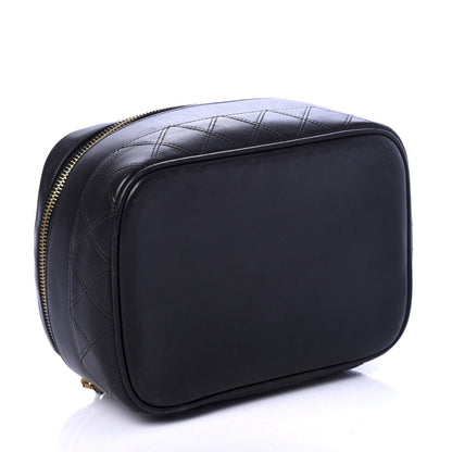 Chanel Lambskin Vanity Cosmetic Case Black 4 of 9