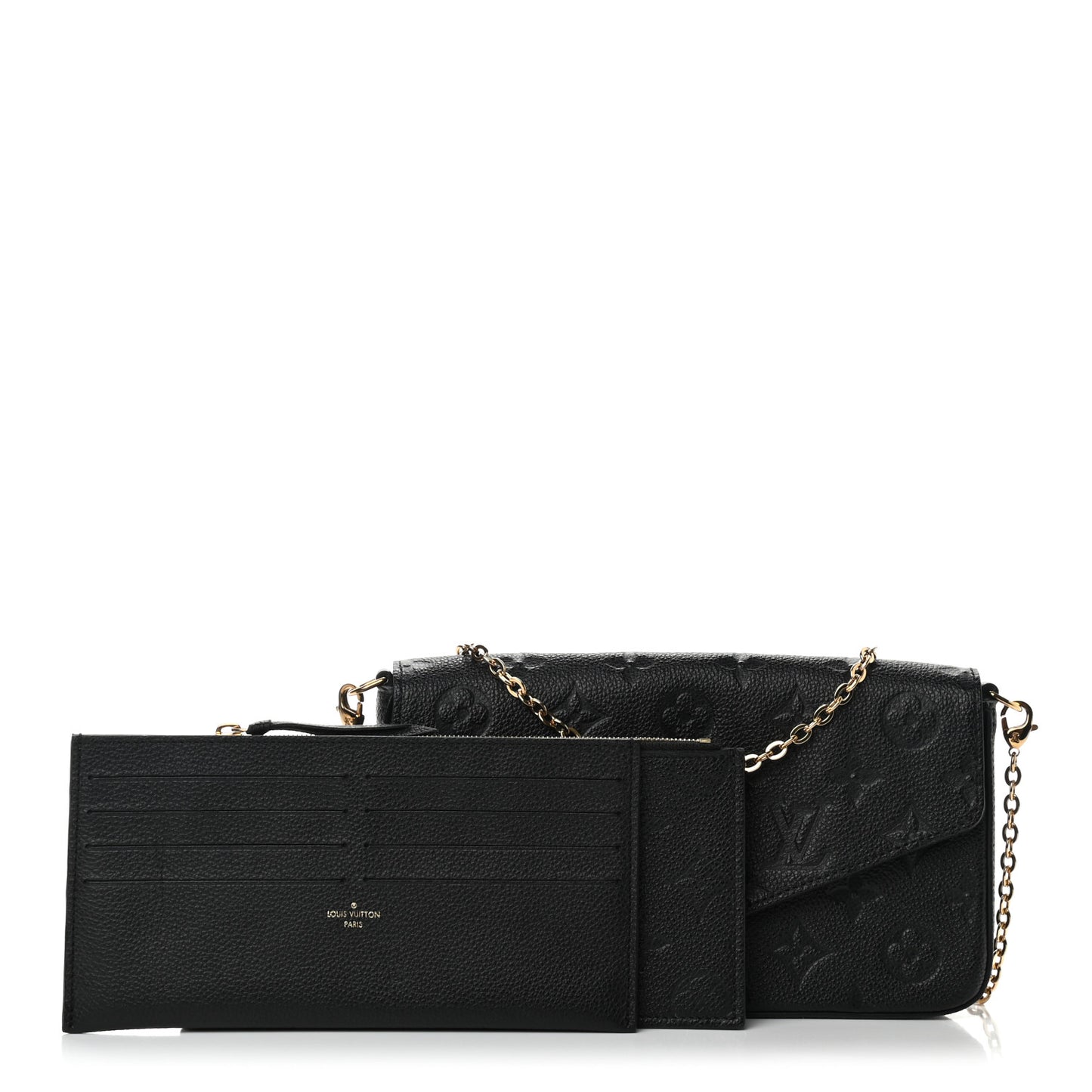 Empreinte Pochette Felicie Chain Wallet Black