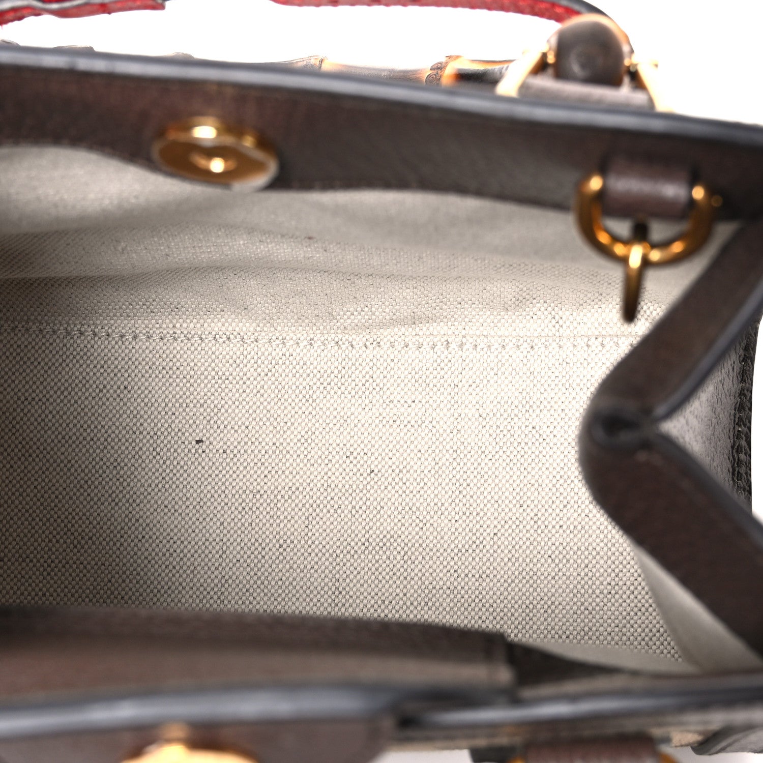 Gucci Monogram Jumbo GG Textured Dollar Calfskin Mini Diana Tote Bag Camel Ebony New Acero Pomegranate Red 5 of 10