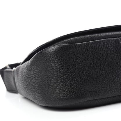 Prada Vitello Daino Soft Shoulder Flap Bag Black 6 of 10