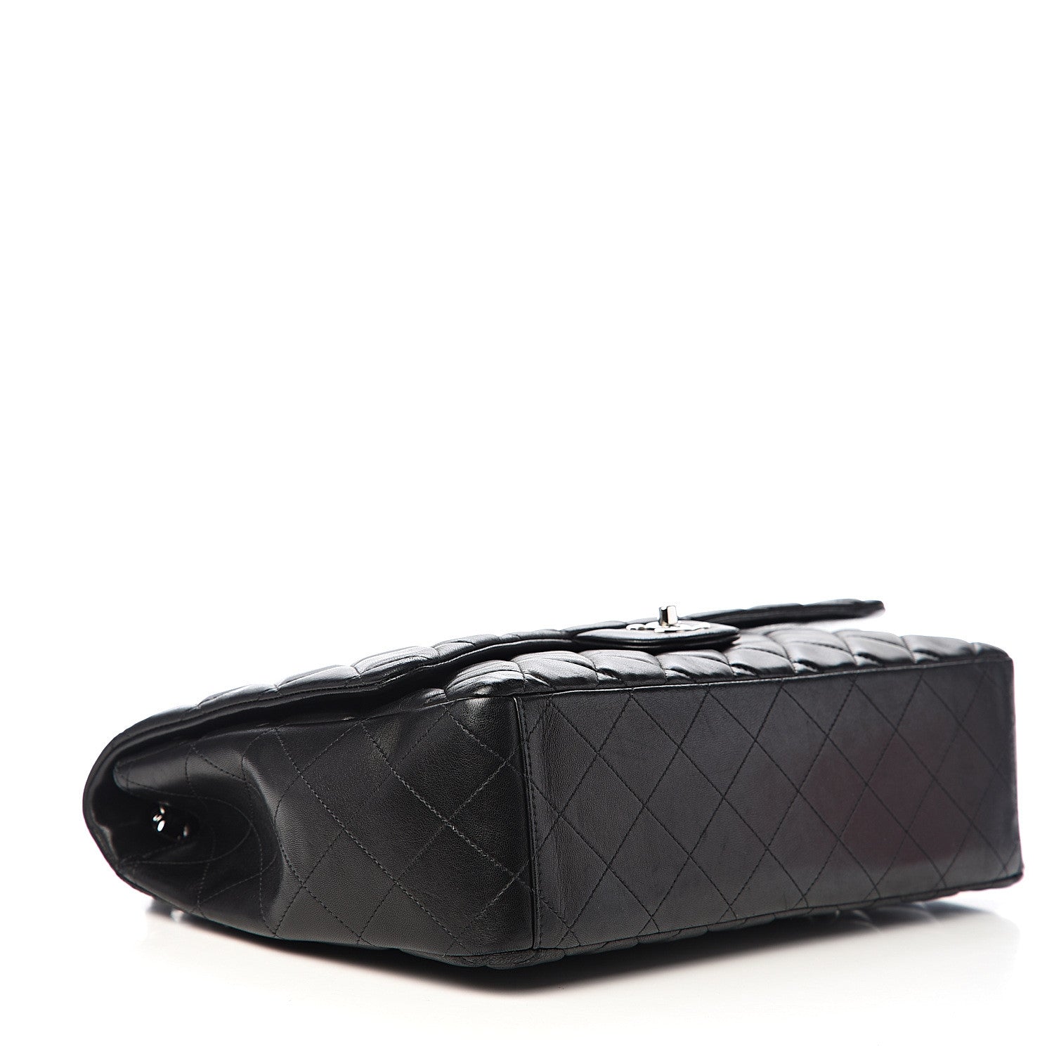 Chanel Lambskin Quilted Maxi Single Flap Black 3 of 12