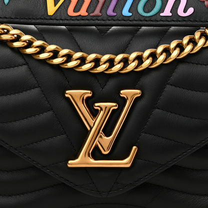 Louis Vuitton Calfskin New Wave Chain MM Black 7 of 10