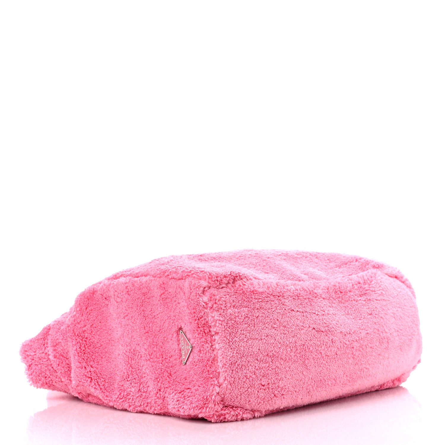 Prada Terry Cloth Tote Bag Petalo Black 3 of 7