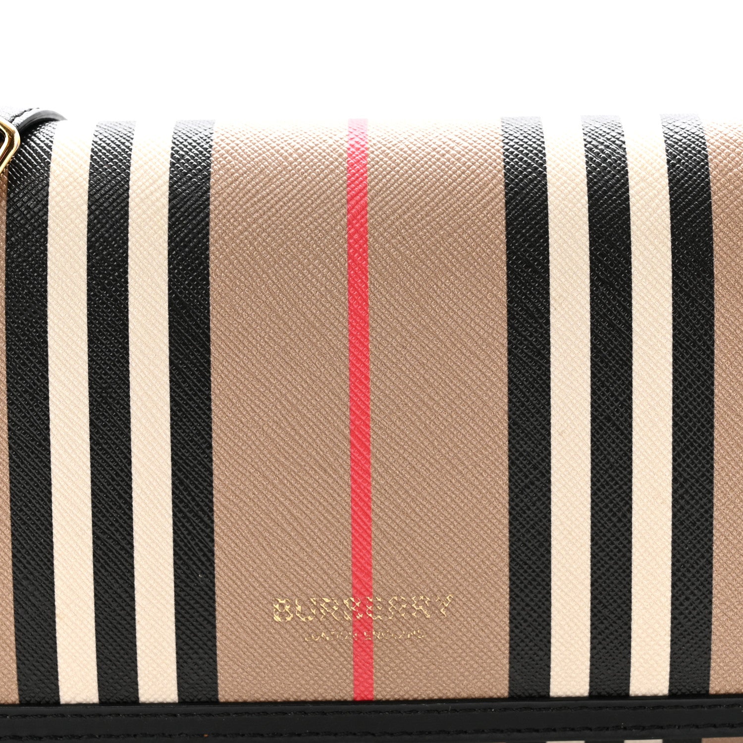 Burberry E-Canvas Icon Stripe Hannah Wallet With Detachable Strap Archive Beige 7 of 10
