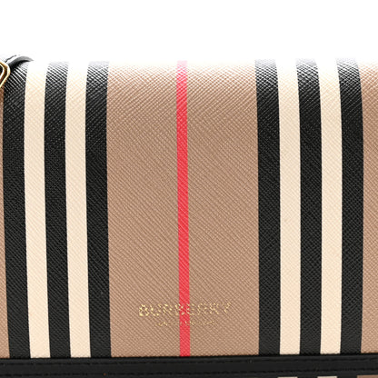 Burberry E-Canvas Icon Stripe Hannah Wallet With Detachable Strap Archive Beige 7 of 10