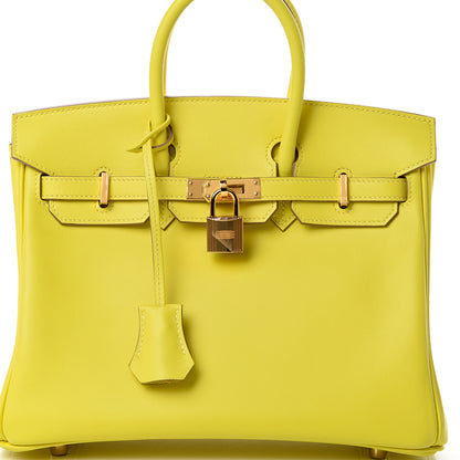 Hermes Swift Birkin 25 Lime 7 of 11