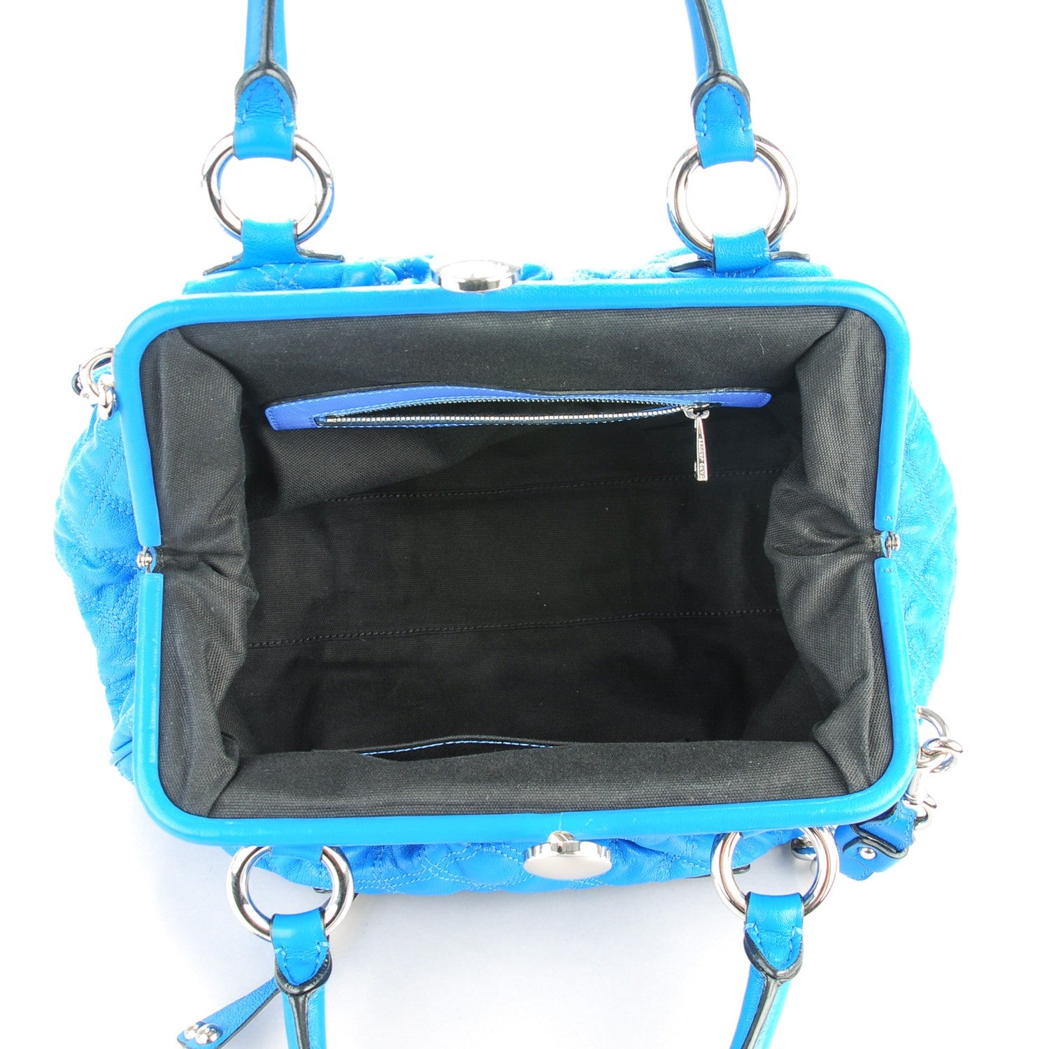 Marc Jacobs Calfskin Quilted Stam Blue 6 of 11