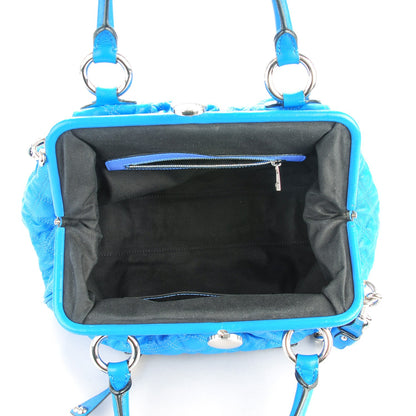 Marc Jacobs Calfskin Quilted Stam Blue 6 of 11