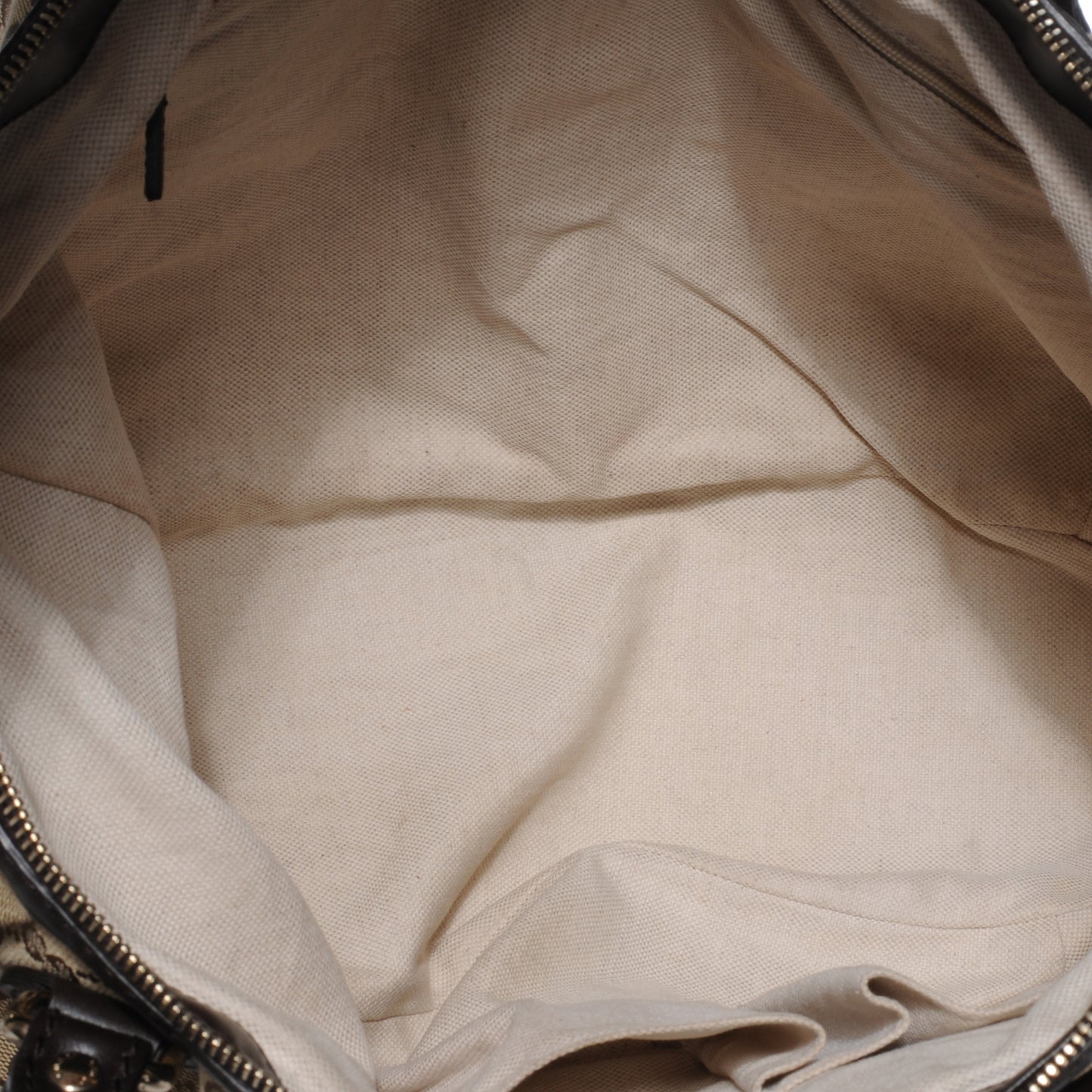 Monogram Large Sukey Top Handle Bag Beige Dark Brown