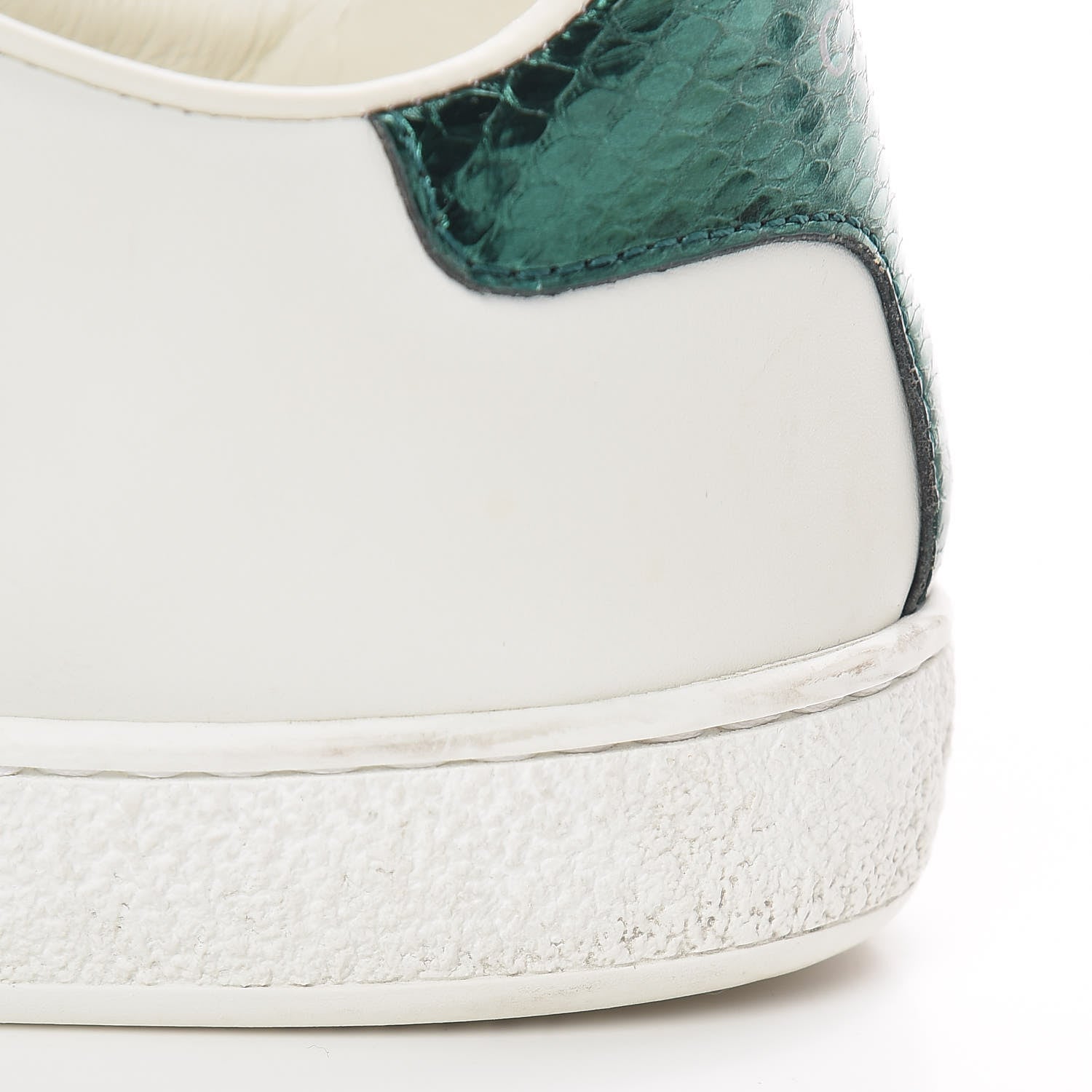 Gucci Calfskin Web Heart Embroidered Womens Ace Sneakers 37 White 15 of 16